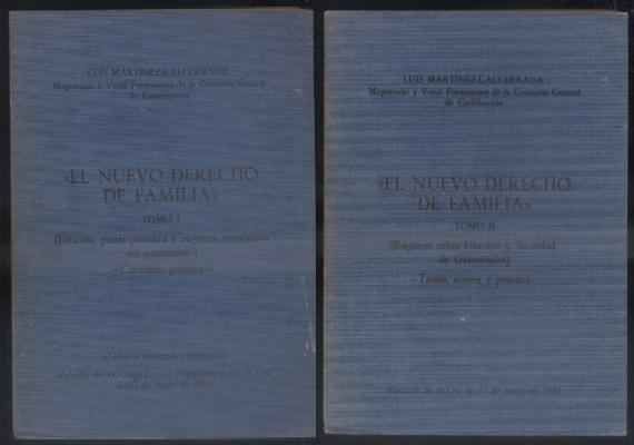 EL NUEVO DERECHO DE FAMILIA. 2 TOMOS.