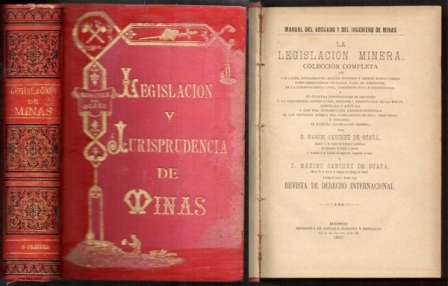 LEGISLACION Y JURISPRUDENCIA DE MINAS. 1890.