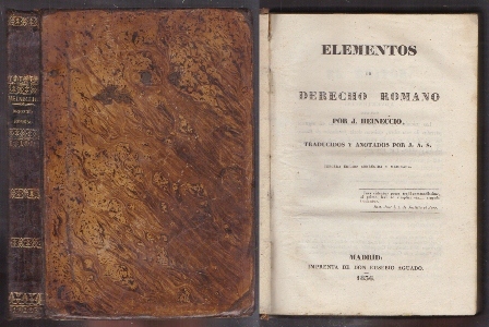 ELEMENTOS DE DERECHO ROMANO.