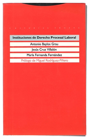 INSTITUCIONES DE DERECHO PROCESAL LABORAL