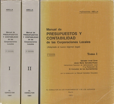 MANUAL DE PRESUPUESTO Y CONTABILIDAD DE LAS CORPORACIONES LOCALES 2 TOMOS