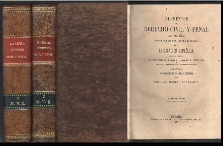 ELEMENTOS DEL DERECHO CIVIL Y PENAL DE ESPAÑA