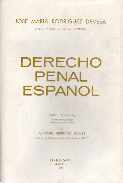 DERECHO PENAL ESPAÑOL - PARTE GENERAL