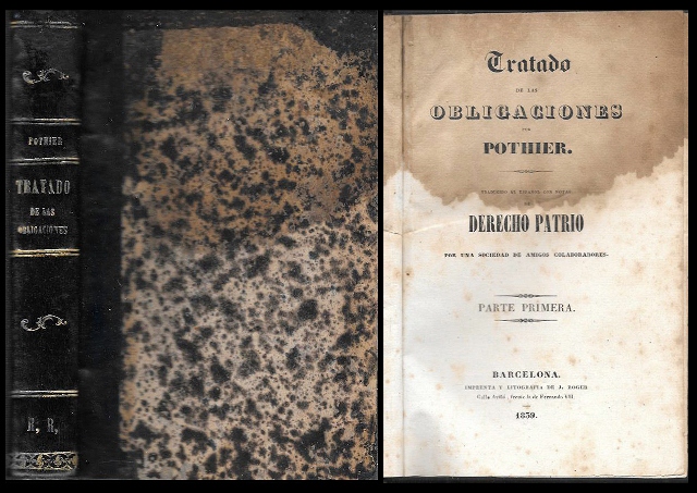 TRATADO DE LAS OBLIGACIONES DE DERECHO PATRIO - PARTE PRIMERA