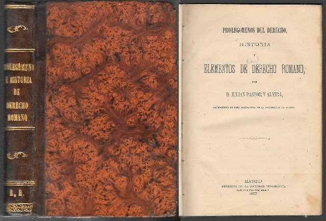 PROLEGOMENOS DEL DERECHO - HISTORIA Y ELEMENTOS DE DERECHO ROMANO
