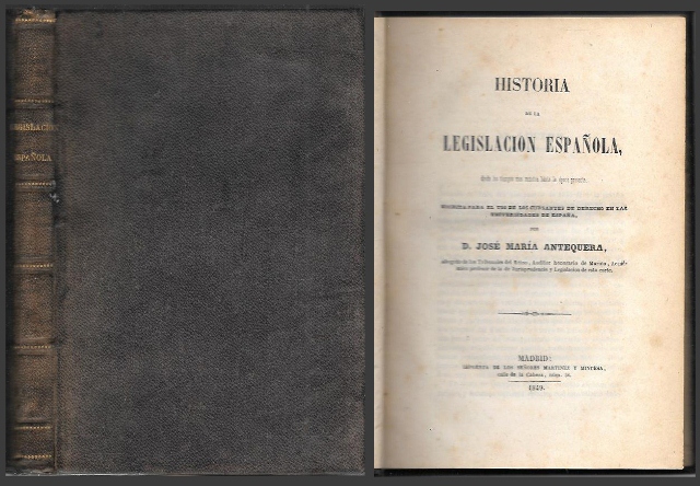 HISTORIA DE LA LEGISLACION ESPAÑOLA