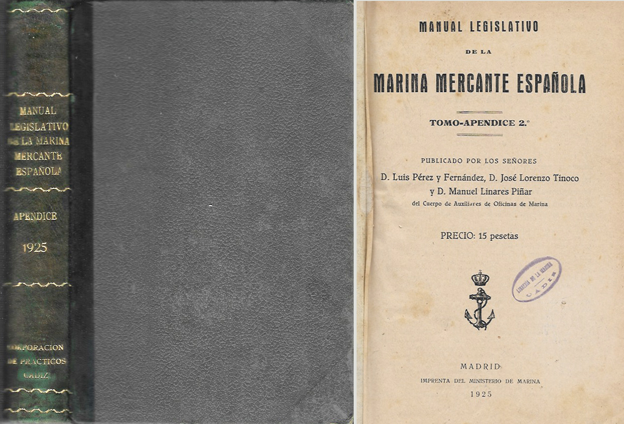 MANUAL LEGISLATIVO DE LA MARINA MERCANTE TOMO-APENDICE 2º