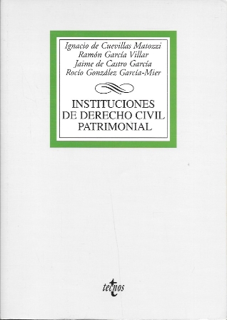 INSTITUCIONES DE DERECHO CIVIL PATRIMONIAL