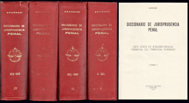 DICCIONARIO DE JURISPRUDENCIA PENAL - 4 TOMOS