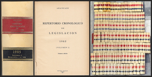 REPERTORIO CRONOLOGICO DE LEGISLACION AÑO 1985 A 2011 - 141 VOLUMENES