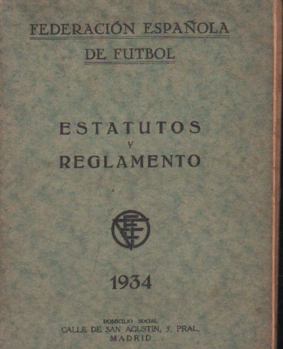 ESTATUTOS Y REGLAMENTOS 1934