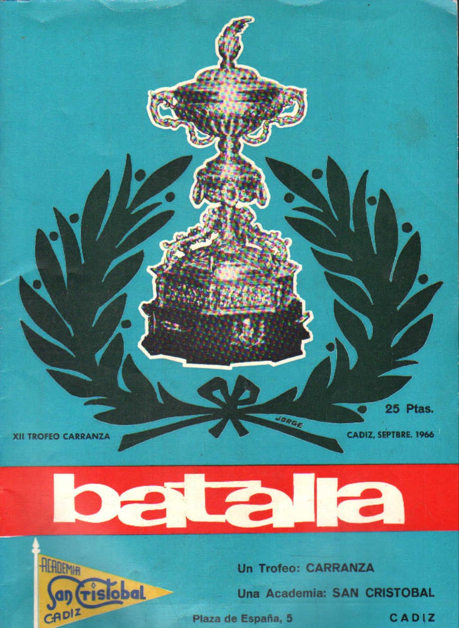 BATALLA. REVISTA DEPORTIVA, TAURINA Y DE ACTUALIDAD: XII TROFEO RAMON DE CARRANZA 1966