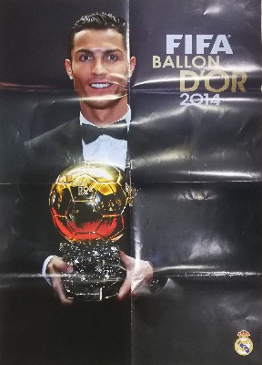 POSTER CRISTIANO RONALDO BALON DE ORO