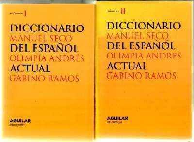 DICCIONARIO DEL ESPAÑOL ACTUAL. AGUILAR (2 TOMOS)
