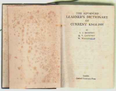 THE ADVANCED LEARNER'S DICTIONARY OF CURRENT ENGLISH