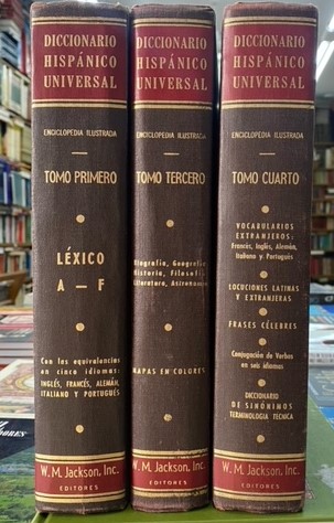 DICCIONARIO HISPANICO UNIVERSAL, INCOMPLETO (3 TOMOS, FALTO DEL TOMO SEGUNDO)