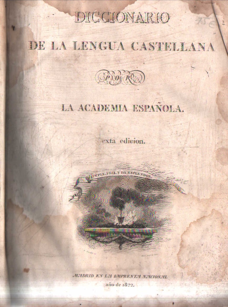 DICCIONARIO DE LA LENGUA CASTELLANA POR LA ACADEMIA ESPAÑOLA