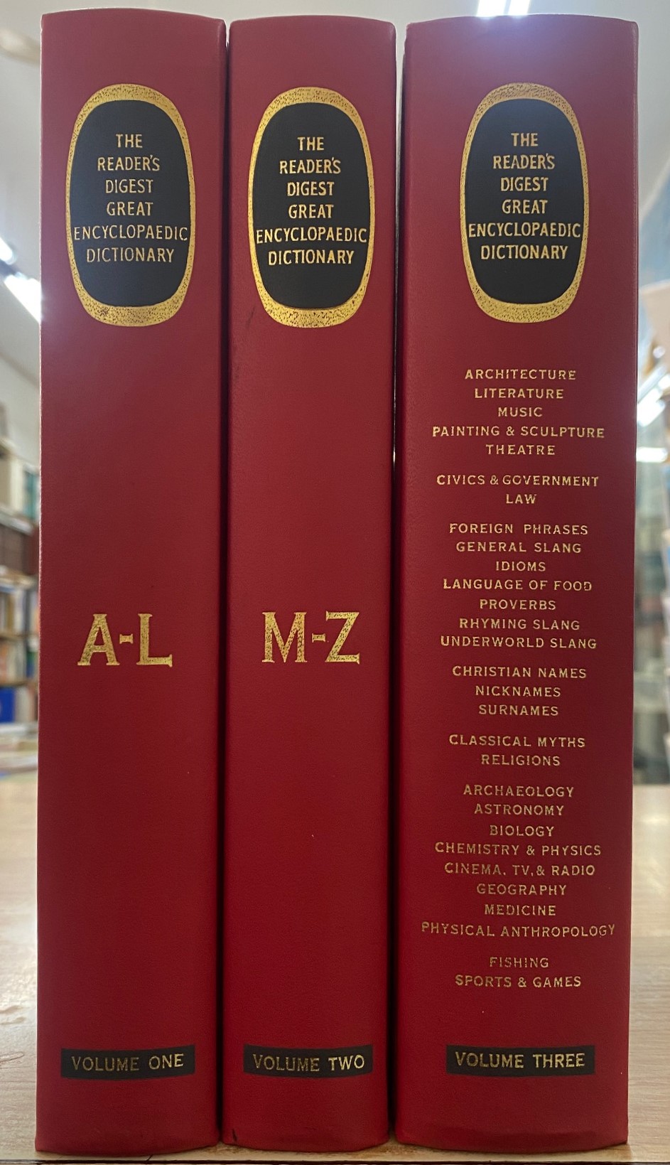 THE READER'S DIGEST GREAT ENCYCLOPAEDIC DICTIONARY (3 TOMOS)