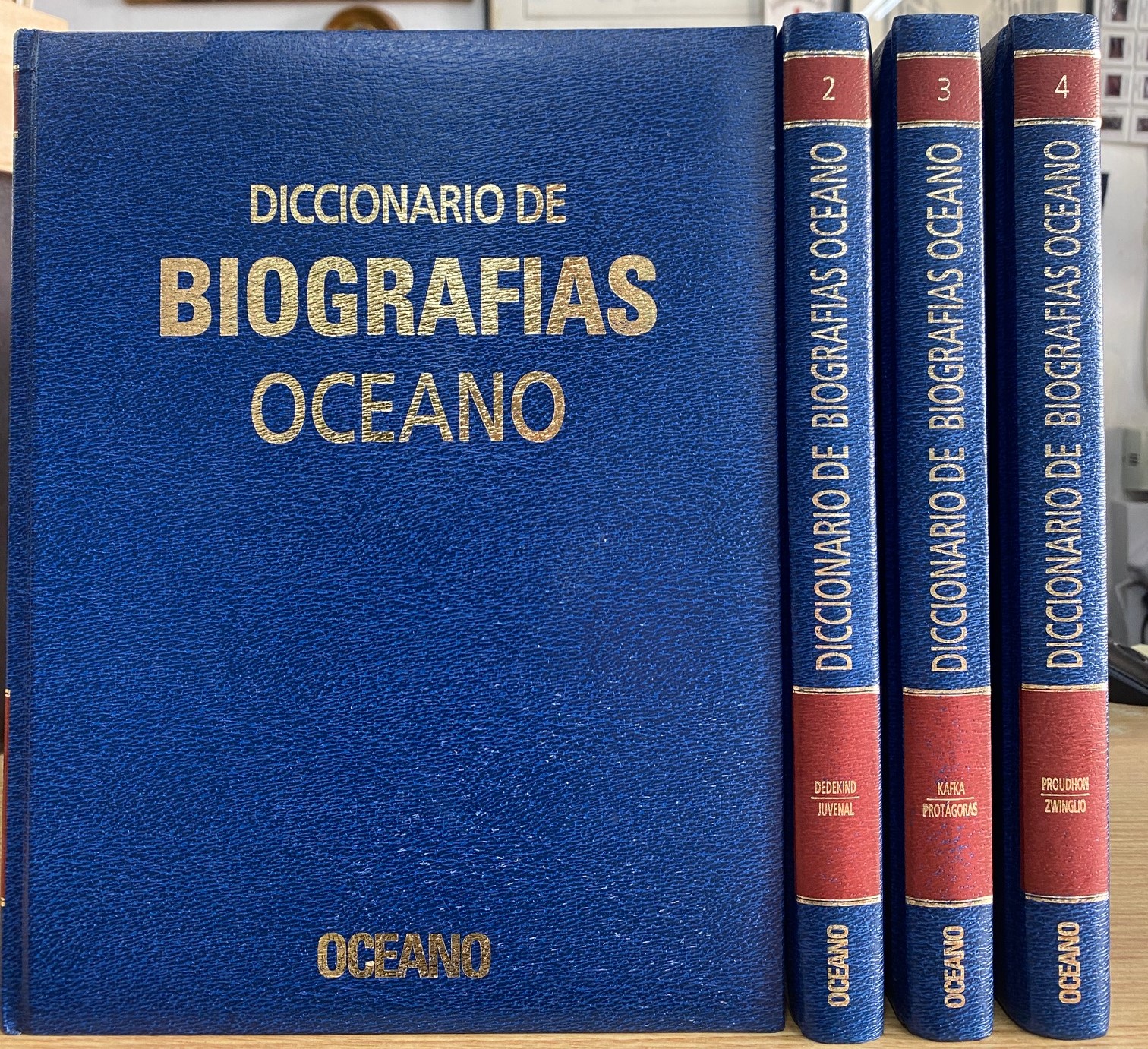 DICCIONARIO DE BIOGRAFÍAS OCEANO (4 TOMOS)