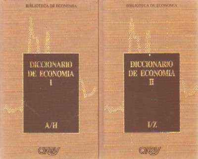 DICCIONARIO DE ECONOMIA (2 TOMOS)