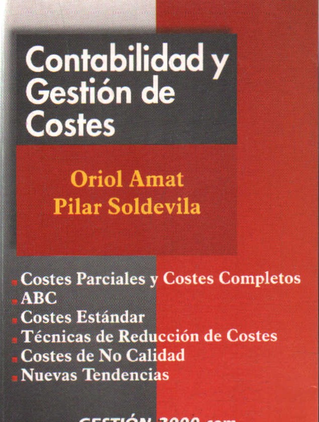 CONTABILIDAD Y GESTIÓN DE COSTES