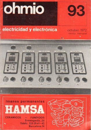 OHMIO. REVISTA DE ELECTRICIDAD Y ELECTRONICA OCTUBRE 1972 Nº 93