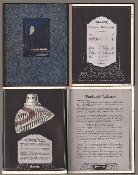 PITTSBURGH SILVERED REFLECTORS - CATALOG Nº 28 AUGUST 1926