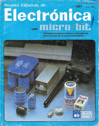 REVISTA ESPAÑOLA DE ELECTRONICA CON MICRO-BIT Nº 351 FEBRERO 1984