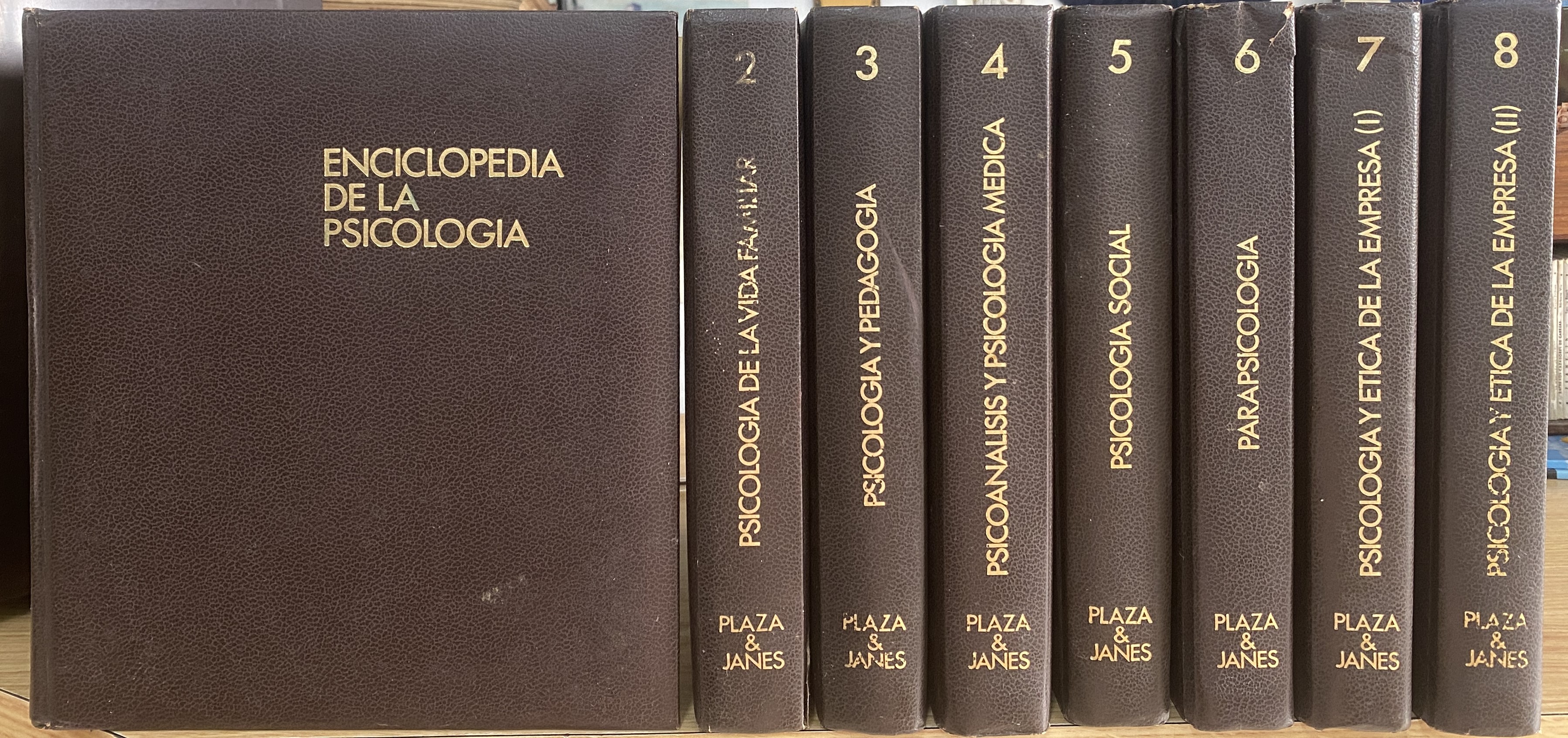 ENCICLOPEDIA DE LA PSICOLOGÍA. PLAZA & JANÉS (8 TOMOS)