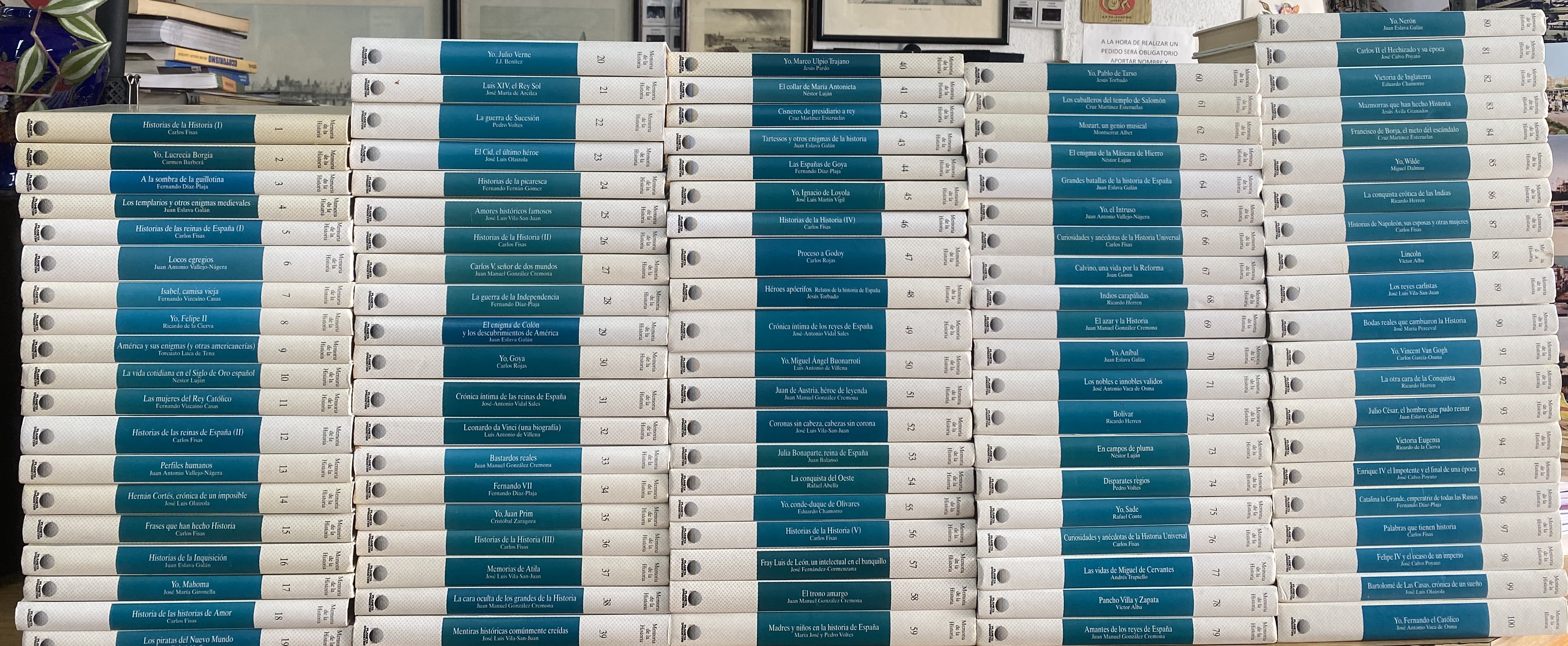 COLECCIÓN MEMORIA DE LA HISTORIA. PLANETA DEAGOSTINI (100 TOMOS, COMPLETA)