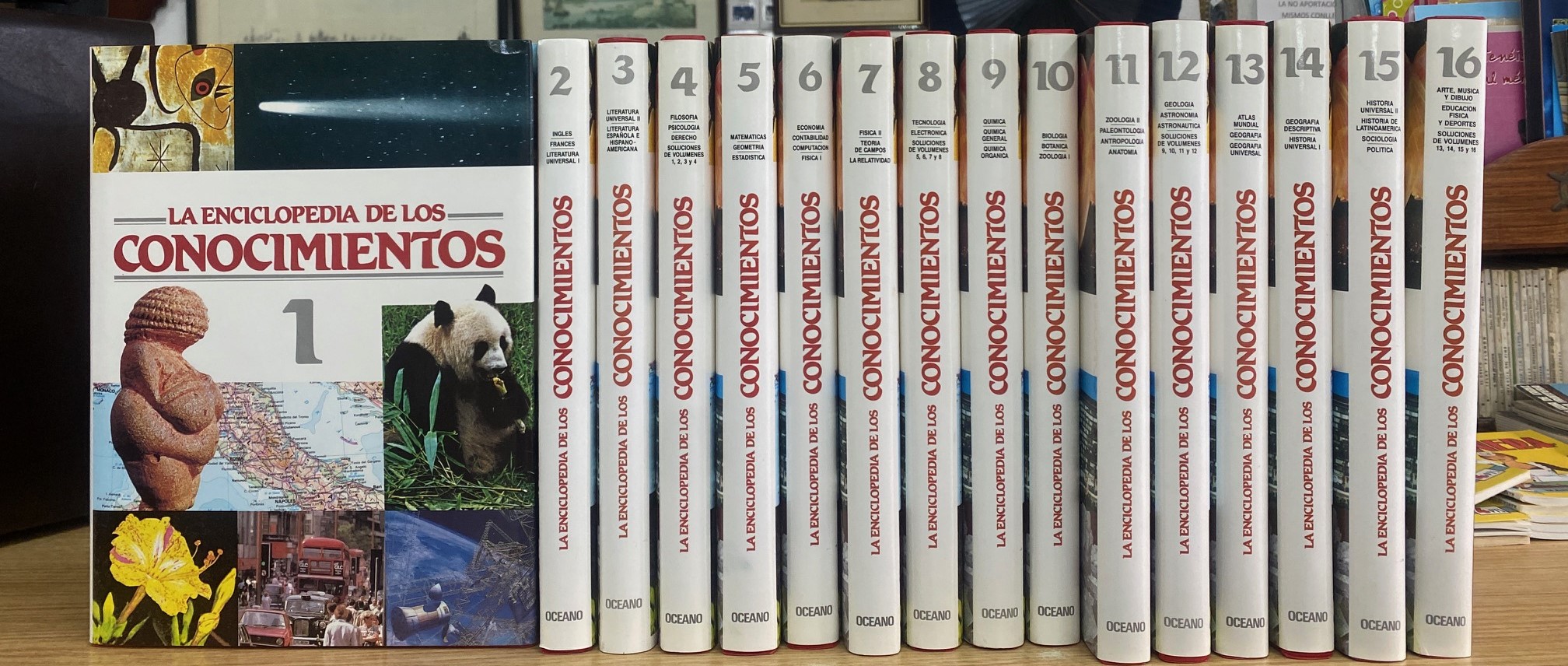 LA ENCICLOPEDIA DE LOS CONOCIMIENTOS. 16 VOLÚMENES