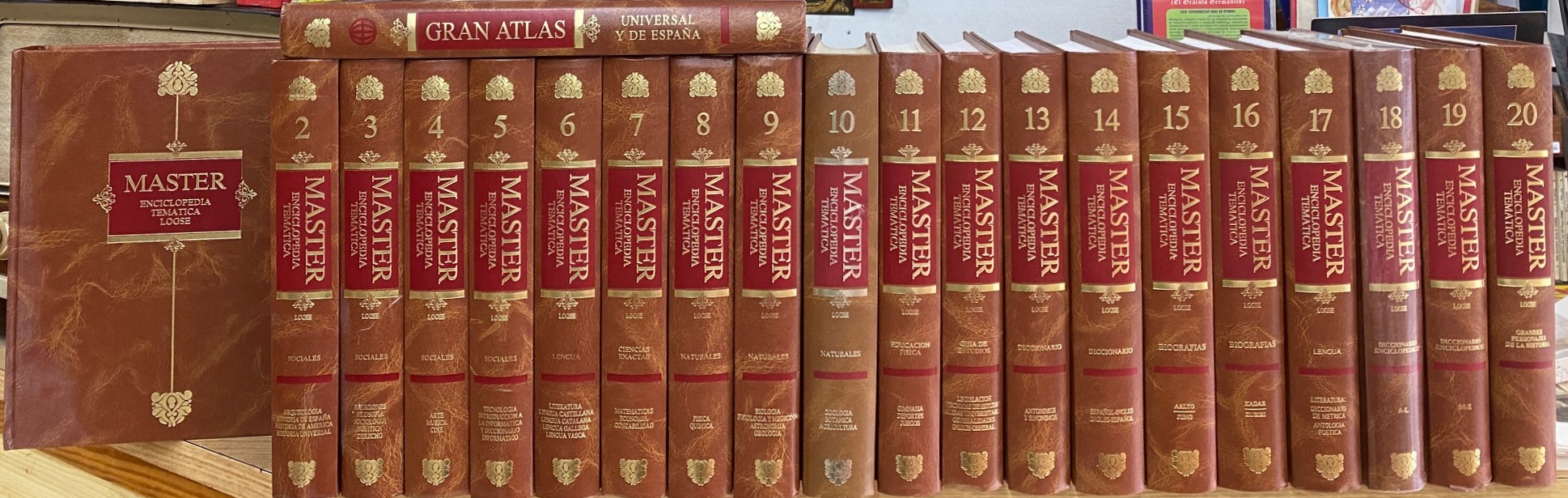 MASTER ENCICLOPEDIA TEMATICA LOGSE (20 TOMOS + TOMO GRAN ATLAS).