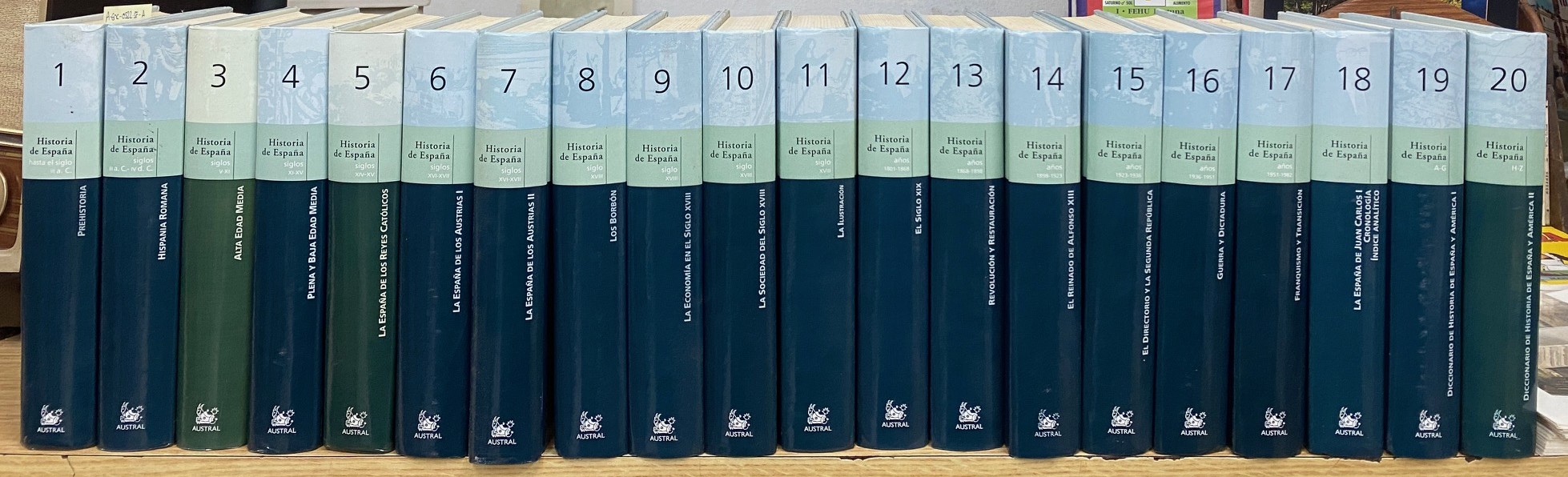 HISTORIA DE ESPAÑA. BIBLIOTECA EL MUNDO (20 TOMOS)