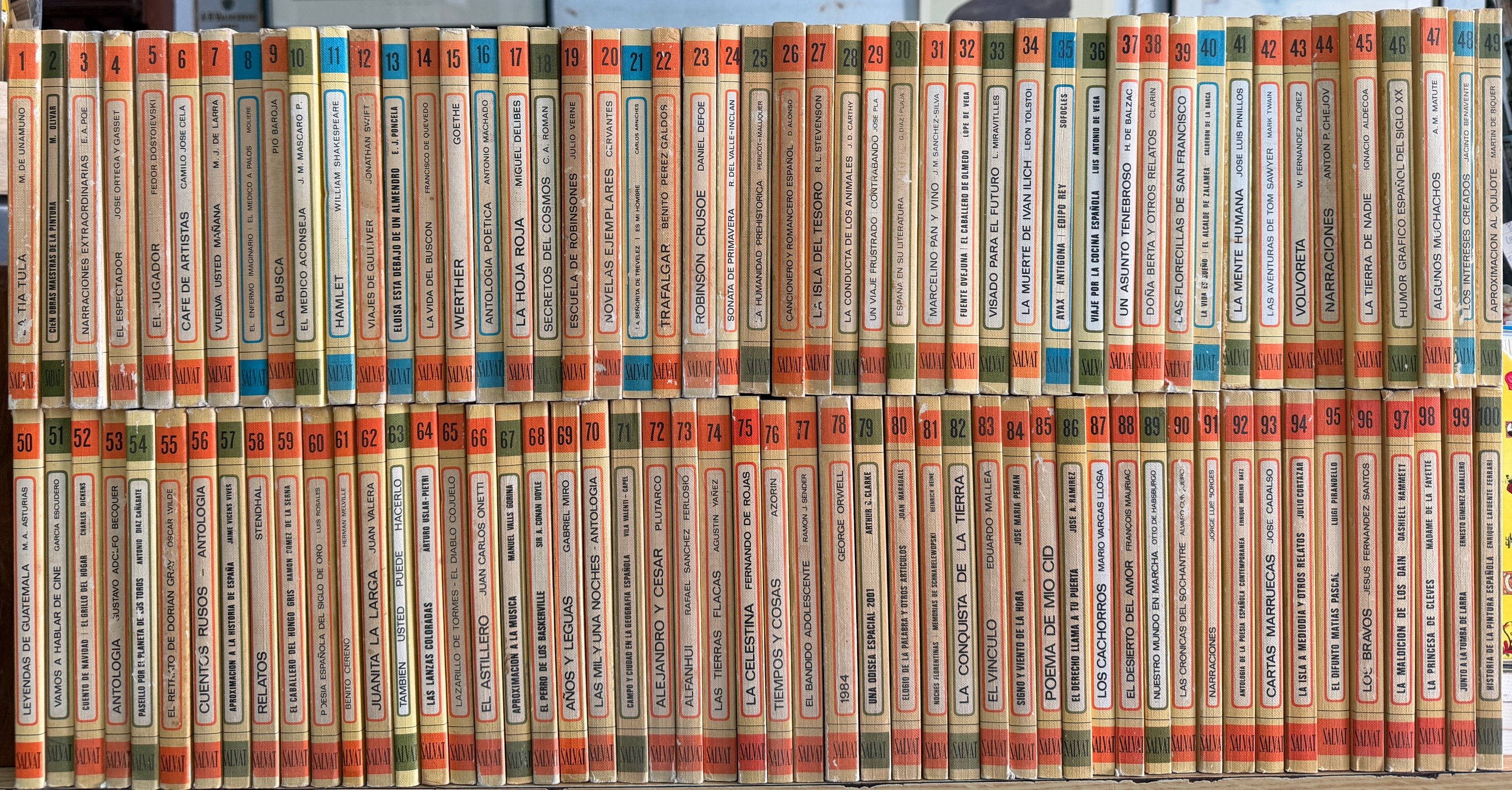 COLECCIÓN LIBRO RTV, SALVAT. 100 TOMOS, COLECCIÓN COMPLETA