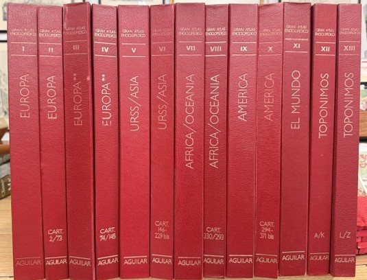 GRAN ATLAS ENCICLOPÉDICO AGUILAR (13 TOMOS)