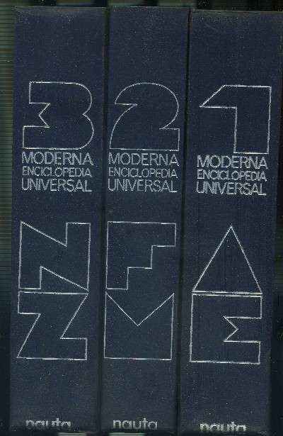 MODERNA ENCICLOPEDIA UNIVERSAL ILUSTRADA ( 3 TOMOS)