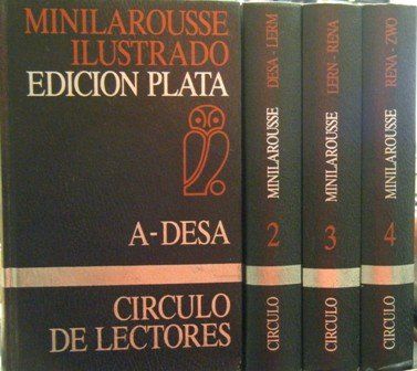 MINILAROUSSE ILUSTRADO EDICIÓN PLATA (4 TOMOS)