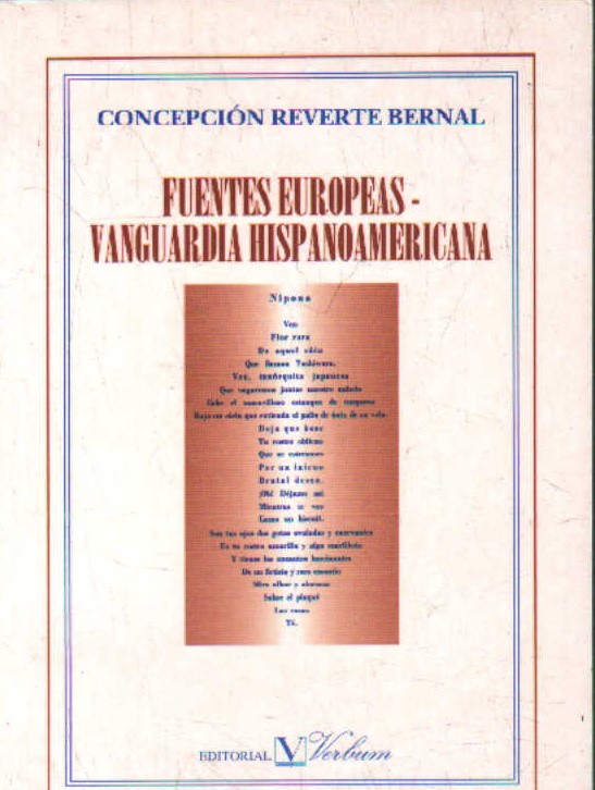FUENTES EUROPEAS-VANGUARDIA HISPANOAMERICANA