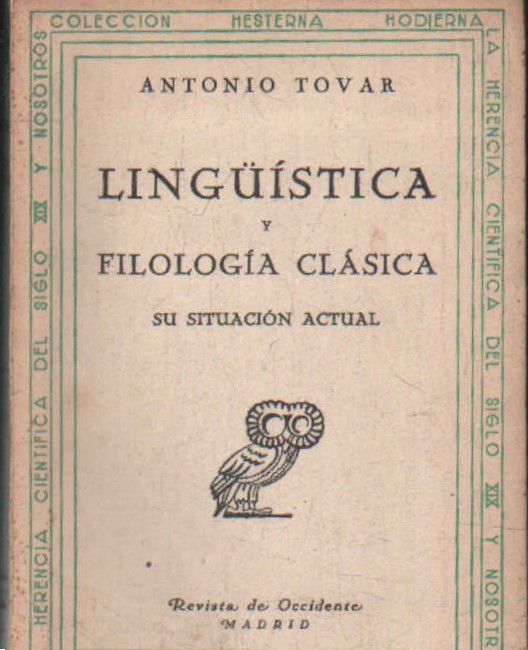 LINGÜÍSTICA Y FILOLOGÍA CLÁSICA
