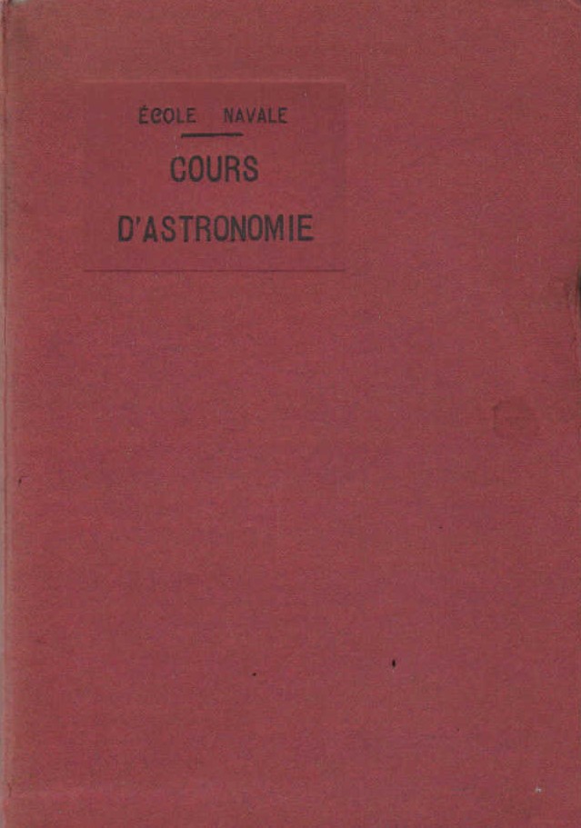 ÉCOLE NAVAL ECOURS D'ASTRONOMIA