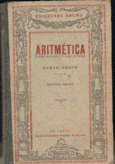 ARITMETICA SEGUNDO GRADO CURSO MEDIO