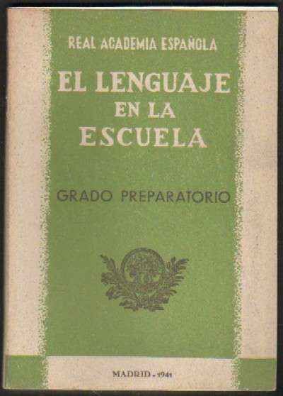 EN LENGUAJE EN LA ESCUELA. CARTILLA. GRADO PREPARATORIO