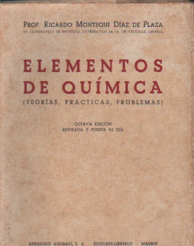 ELEMENTOS DE QUÍMICA (TEORIAS, PRÁCTICAS, PROBLEMAS)