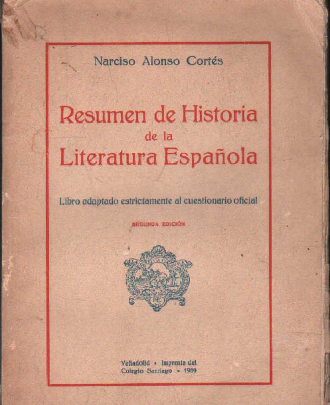 RESUMEN DE HISTORIA DE LA LITERATURA ESPAÑOLA