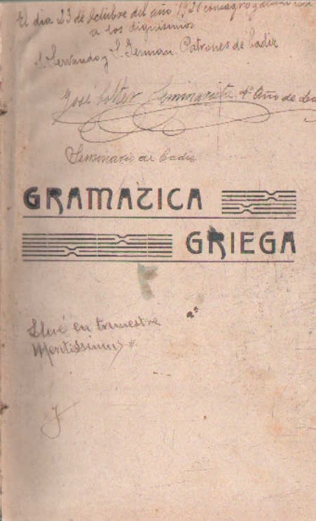 GRAMATICA GRIEGA