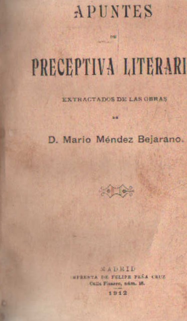 APUNTES DE PERCEPTIVA LITERARIO