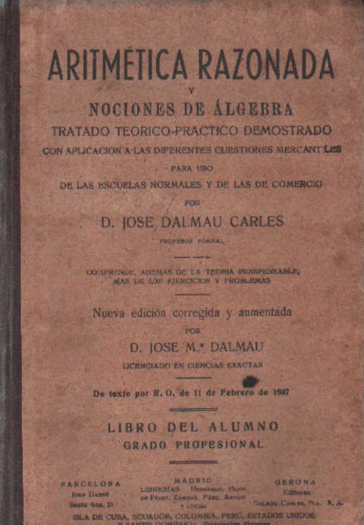 ARITMETICA RAZONADA Y NOCIONES DE ALGEBRA