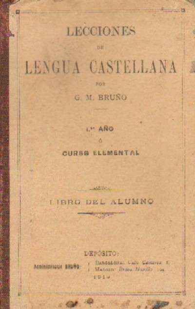 LECCIONES DE LENGUA CASTELLANA. CURSO ELEMENTAL. LIBRO DEL ALUMNO