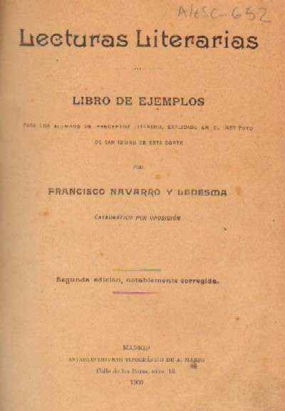 LECTURAS LITERARIAS