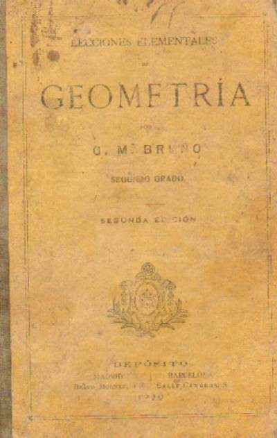 LECCIONES ELEMENTALES DE GEOMETRIA (SEGUNDO GRADO)